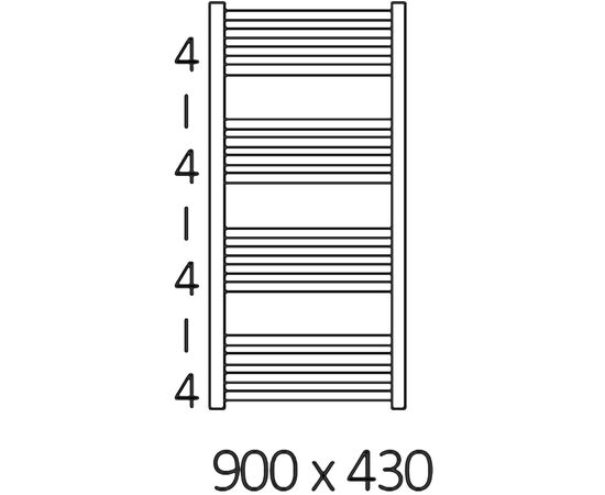 Полотенцесушитель электрический terma fiona + moa 43x90 белый, 300w в Актобе фото № 3