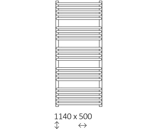 Полотенцесушитель электрический terma alex + moa 50x114 белый, 600w в Актобе фото № 3