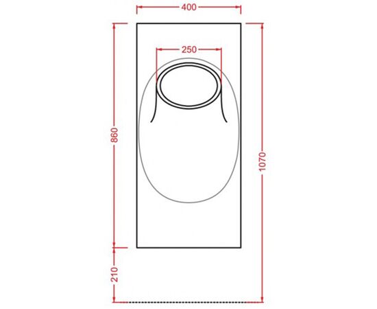 Писсуар artceram oneshot oso001 01 00 в Актобе фото № 3