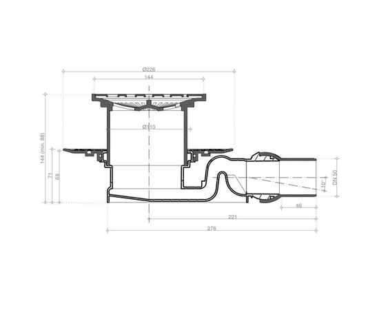 трап для душа pestan 13000084 confluo standard square 4 mask в Актобе фото № 5