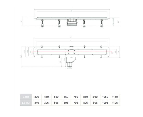 Душевой лоток pestan confluo frameless line 13701233 850мм в Актобе фото № 5