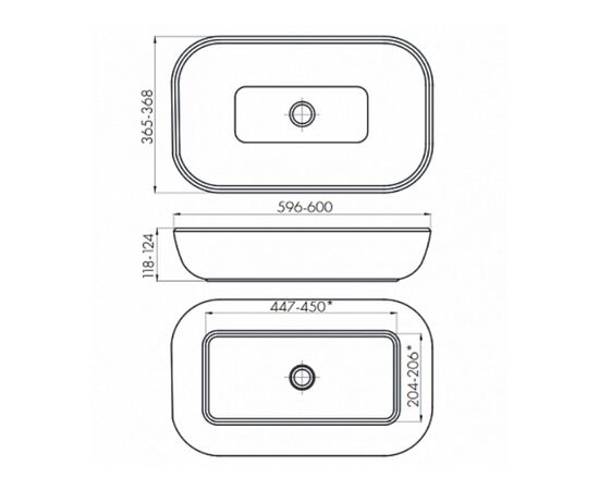 раковина накладная акватон infinity 1ax169wbxx000 60 см в Актобе фото № 3