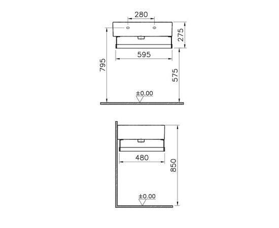 раковина vitra nuovella 4078b003-0001 в Актобе фото № 3