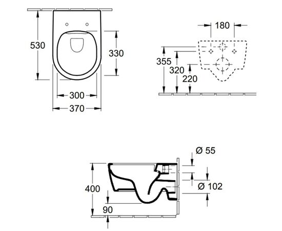 унитаз подвесной villeroy & boch avento 5656rs01 directflush с микролифтом в Актобе фото № 6