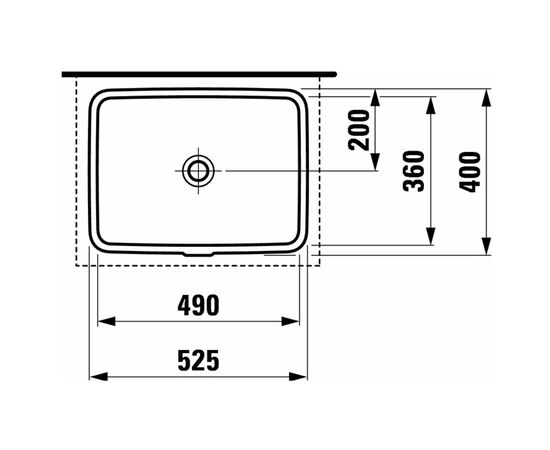 раковина под столешницу laufen pro a  8.1196.1.000.109.1 52x40 см в Актобе фото № 3