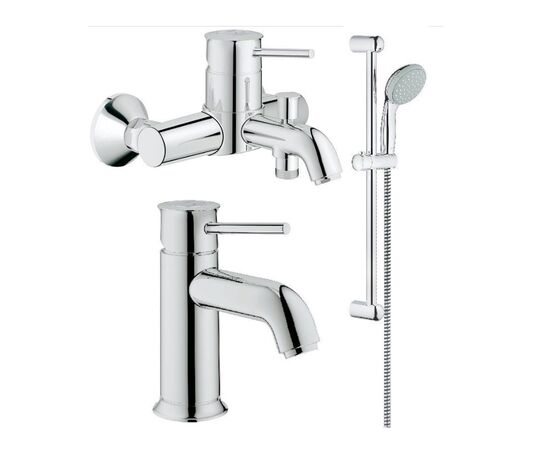 Душевой комплект 3в1 grohe bauclassic 124404 со смесителями в Актобе фото № 1