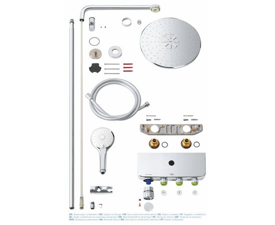 Душевая стойка grohe euphoria smartcontrol  310 duo 26507000 с термостатом в Актобе фото № 5