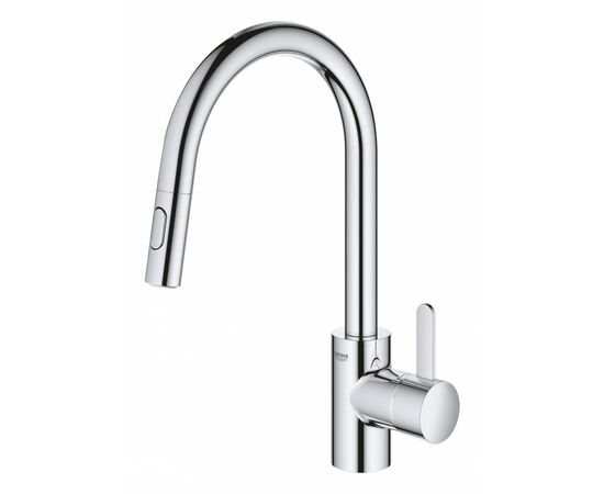 смеситель для кухни grohe eurosmart cosmopolitan 31481001, высокий излив, хром в Актобе фото № 3