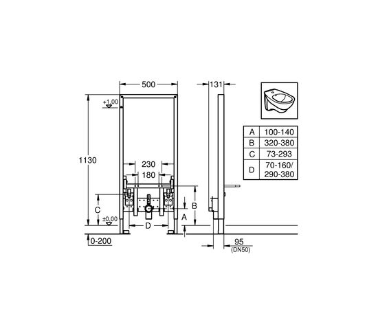 Инсталляция для биде grohe rapid sl 38553001 комплект в Актобе фото № 2