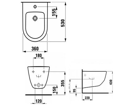 Биде laufen pro new h8309520003021 в Актобе фото № 3