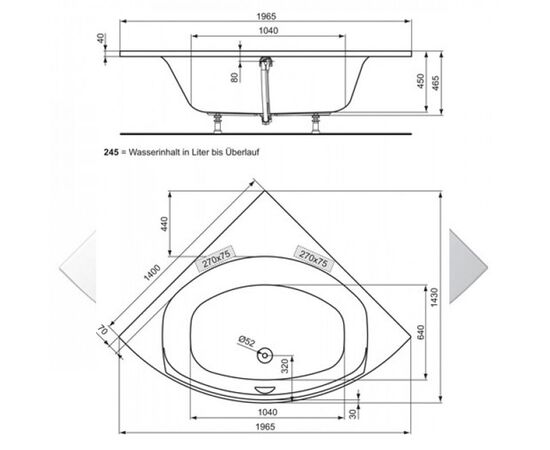 Гидромассажная ванна ideal standard 140x140 playa t963301 в Актобе фото № 2