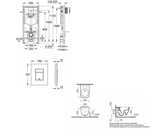 унитаз с инсталляцией grohe rapid sl (shift 7742) в Актобе фото № 2