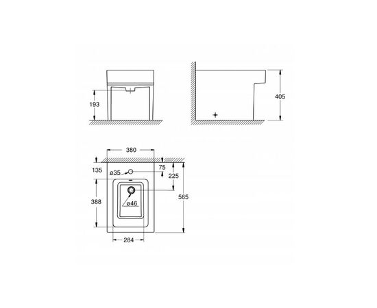 Биде grohe cube ceramic 3948700h в Актобе фото № 3