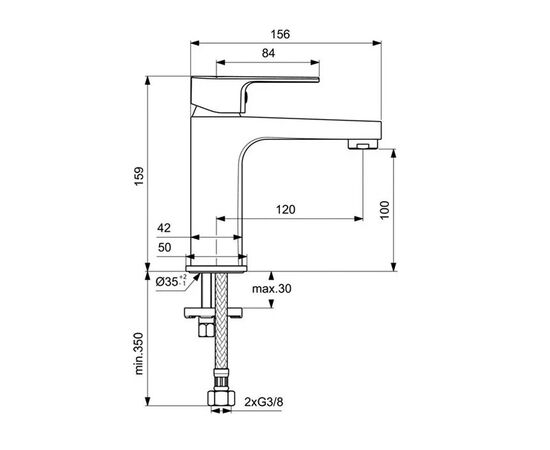 смеситель для раковины ideal standard cerafine d bc553aa в Актобе фото № 3