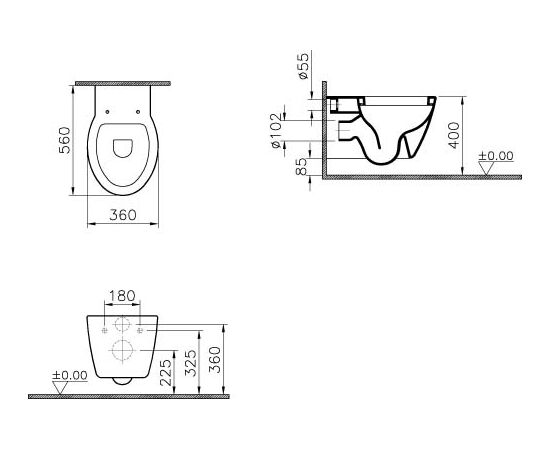 унитаз подвесной vitra sunrise 5384b003-0075 с микролифтом в Актобе фото № 3