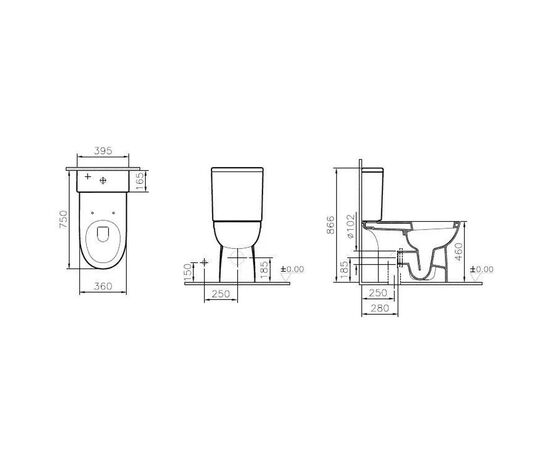 унитаз vitra conforma 5816b003-0087 специального назначения в Актобе фото № 2