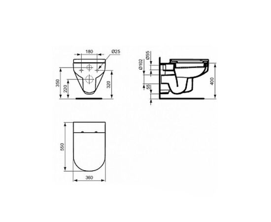 унитаз подвесной ideal standard playa j492701 (комплект) в Актобе фото № 5