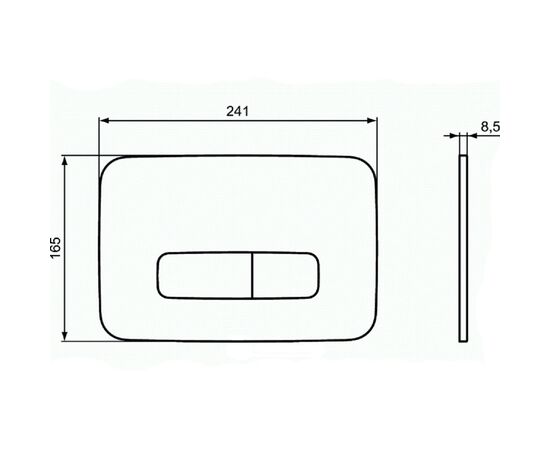 Клавиша смыва ideal standard oleas m3 r0123jg хром. мат. в Актобе фото № 2