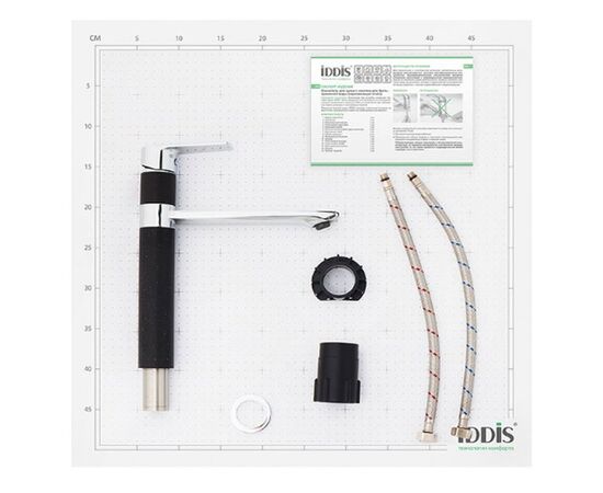 Ed1bbsg05 смеситель для кухни iddis edifice черный в Актобе фото № 4