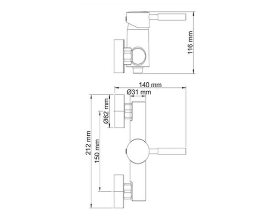 смеситель для душа wasserkraft main 4102 в Актобе фото № 3