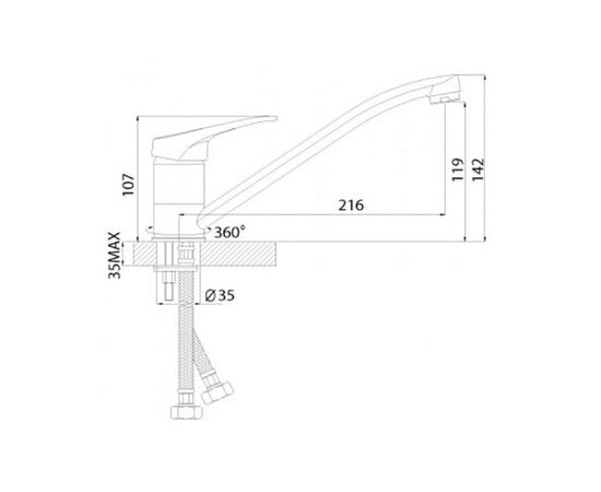 Cмеситель для кухни rossinka b 35-21 в Актобе фото № 2