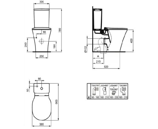 унитаз напольный ideal standard connect air e013701-ukl-bcb02 с микролифтом в Актобе фото № 2