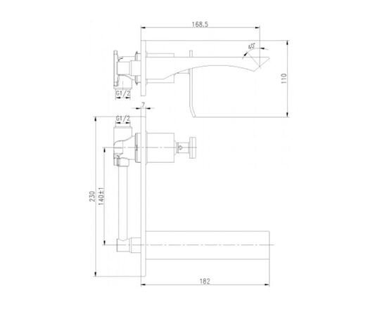 Lm5826cw contest le mark смеситель для раковины встраиваемый, хром/белый (319r) в Актобе фото № 2