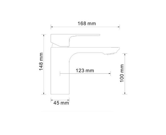 смеситель dinkel 5803 для умывальника, хром, wasserkraft в Актобе фото № 4