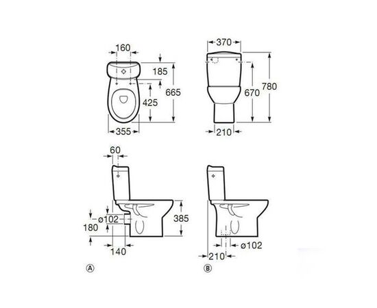 унитаз напольный roca victoria 7342399000  с микролифтом в Актобе фото № 3