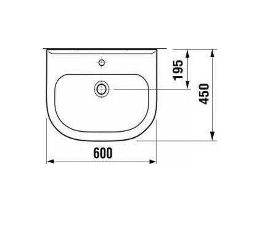 раковина подвесная jika olymp 8106130001049  60х45 в Актобе фото № 2