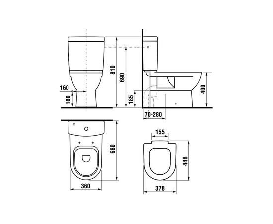 унитаз напольный jika mio scandic 8237160000001 с микролифтом в Актобе фото № 4