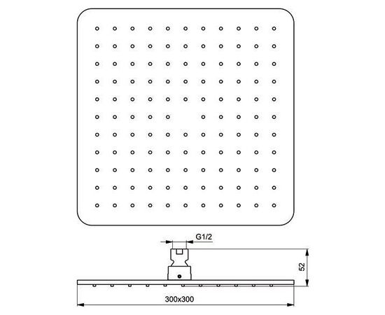 Верхний душ ideal standard ideal rain cube b0025aa в Актобе фото № 2