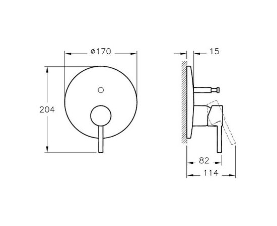 Встраиваемый смеситель vitra minimax s a42210exp/a41949exp в Актобе фото № 2