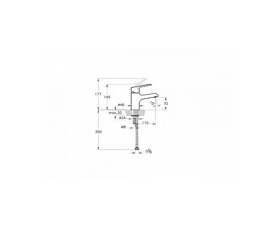 смеситель для раковины vitra axe s a41069exp в Актобе фото № 2