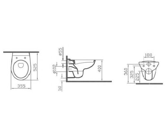 унитаз подвесной vitra normus 6855b003-0101 с микролифтом (комплект) в Актобе фото № 3