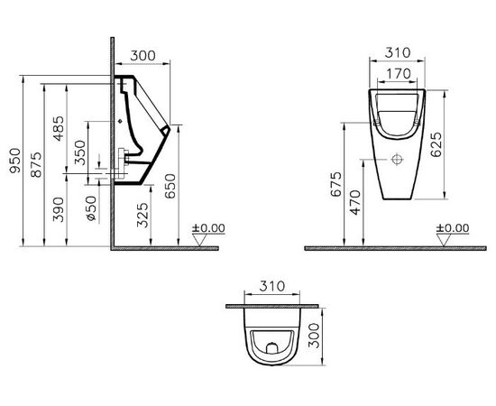 Писсуар vitra s20 5462b003-0199/0309 в Актобе фото № 2