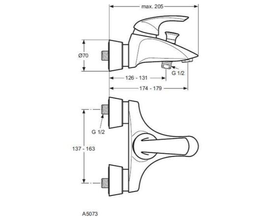 смеситель для ванны ideal standard tonic a5073aa в Актобе фото № 2