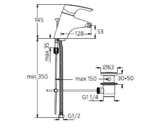 смеситель для биде ideal standard cerasprint new b3740aa /b7367aa в Актобе фото № 2