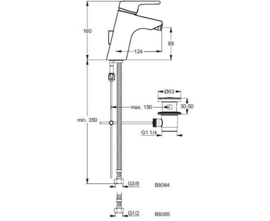 смеситель для биде ideal standard  active b8065aa в Актобе фото № 3