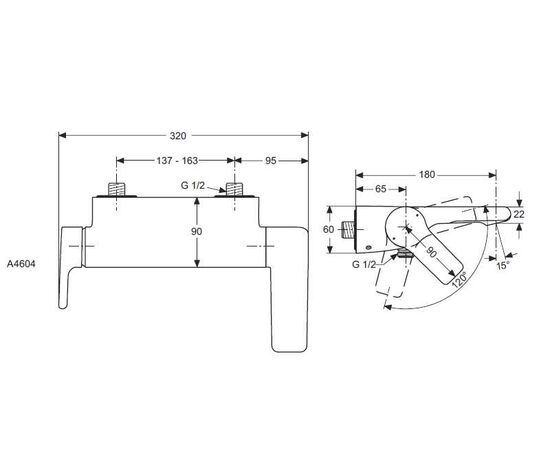 смеситель для ванны ideal standard attitude a4604aa в Актобе фото № 2