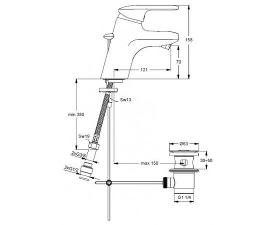 смеситель для биде ideal standard playa b9290aa в Актобе фото № 2