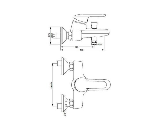 смеситель для ванны ideal standard playa в9293аа в Актобе фото № 2