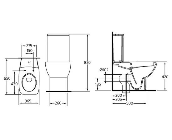 унитаз напольный ideal standard cantica t317861/t407001 в Актобе фото № 3