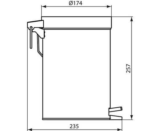 урна для мусора ideal standard iom а9104my в Актобе фото № 2