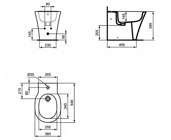 Биде ideal standard connect air e018001 в Актобе фото № 2