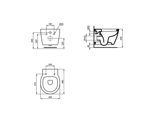 унитаз подвесной ideal standard connect e607601/е607801 в Актобе фото № 3