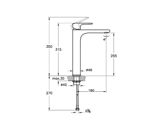 смеситель для раковины vitra root round a42707exp в Актобе фото № 2