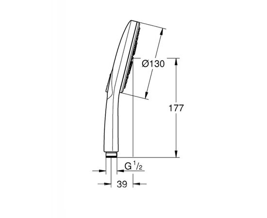 Душевая лейка hansgrohe raindance select e150 3jet 26550000 в Актобе фото № 2