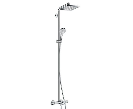 Душевая система hansgrohe crometta e 240 1jet showerpipe 27298000 с термостатом в Актобе фото № 1