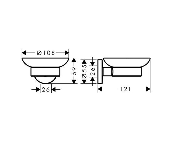 Мыльница hansgrohe logis universal 41715000 в Актобе фото № 2